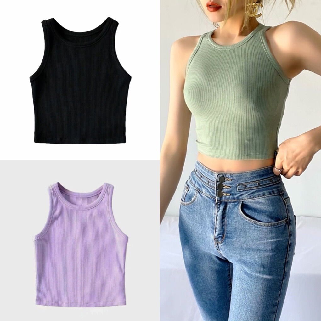 Áo 3 lỗ cotton crotop chất đẹp