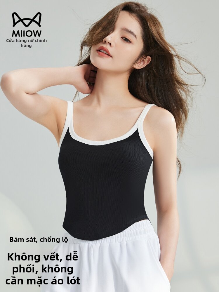 MiiOW | Padded Bra-Integrated Sleeveless Top Thin Summer Wear Giá  414,000 Đồng*Miễn phí vận chuyển