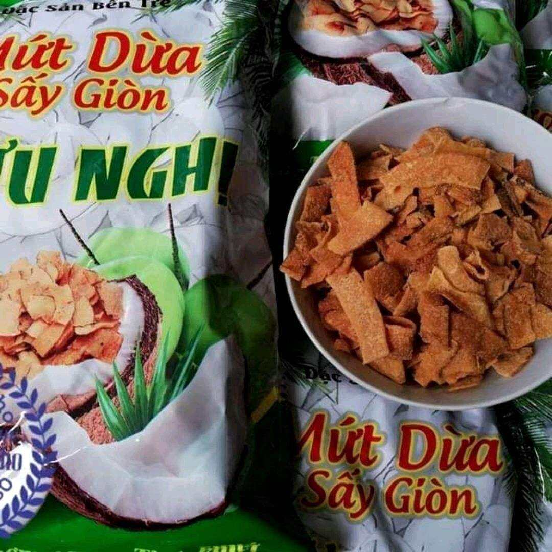 Mứt dừa sấy giòn Hữu Nghị 5goi × 300g