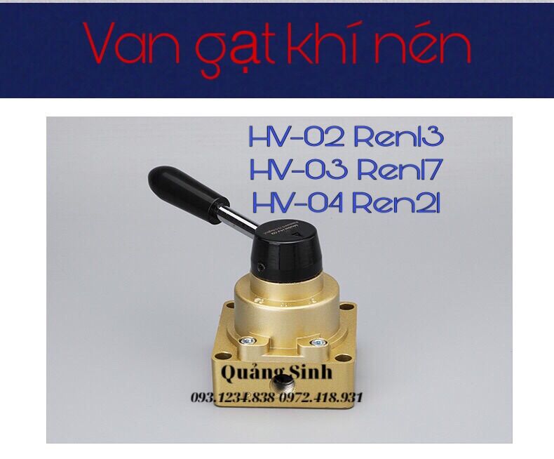 Van gạt tay khí nén