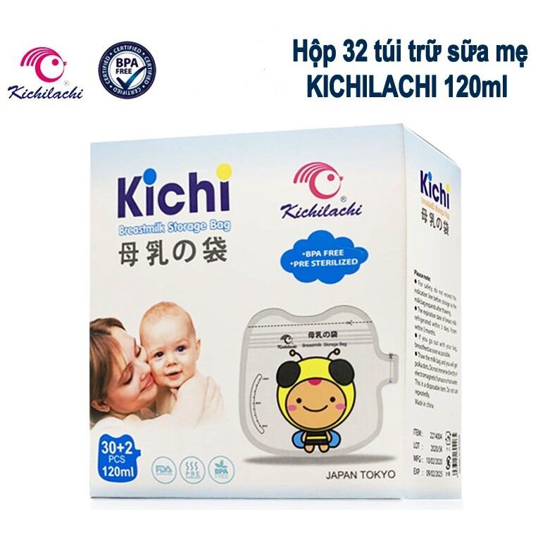 Túi trữ sữa kichilachi 100ml/120ml/200ml/250ml