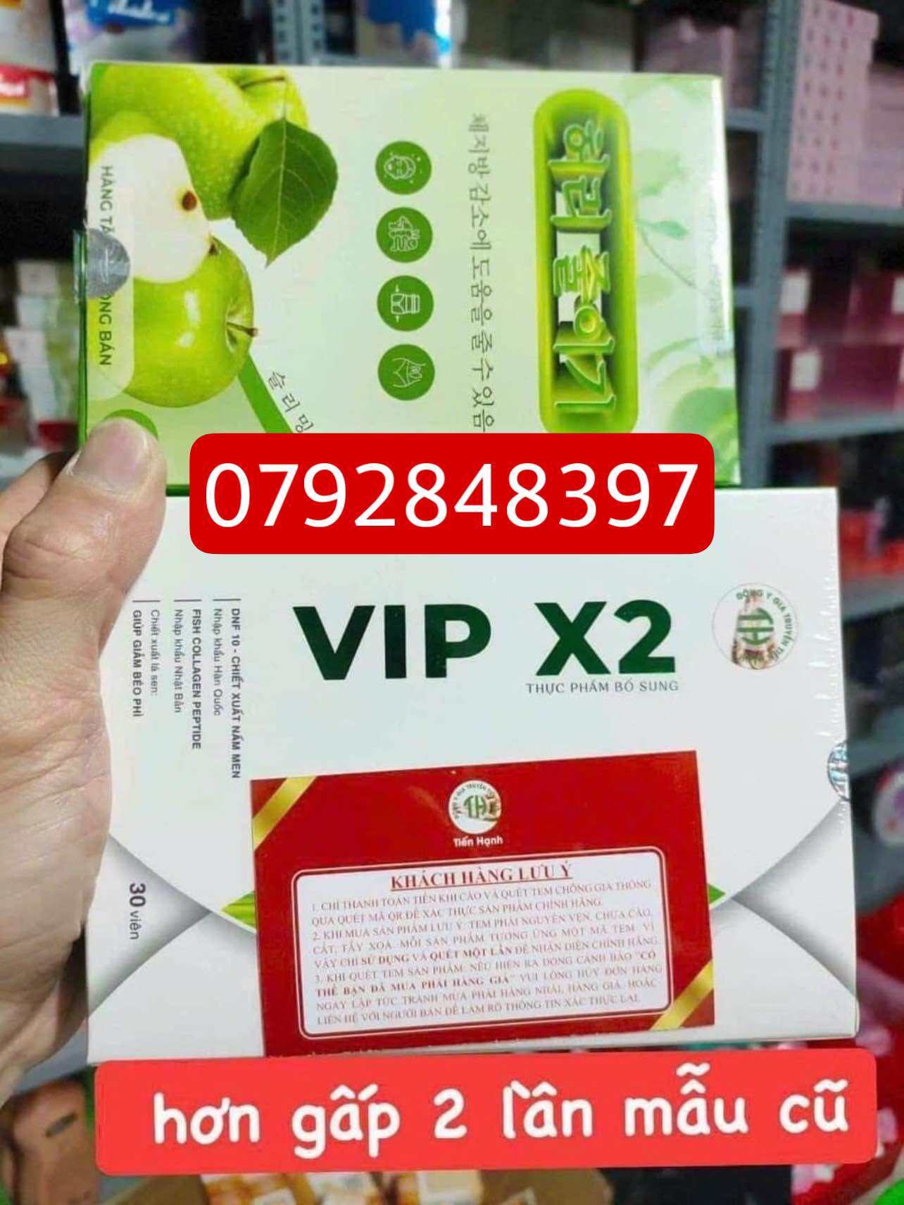 Giảm cân tiến hạnh vip x2 mua 30 giảm cân tặng kèm 30 viên chính hãng