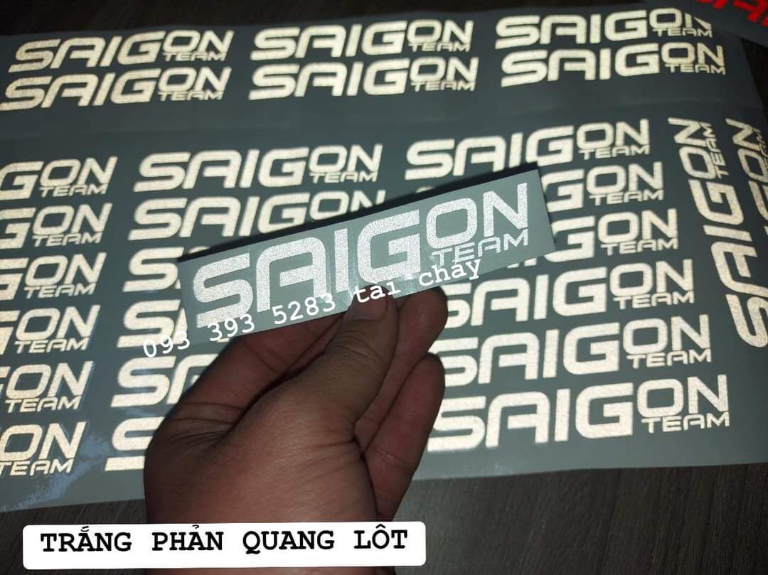 Tem sài gòn phản quang + lột được