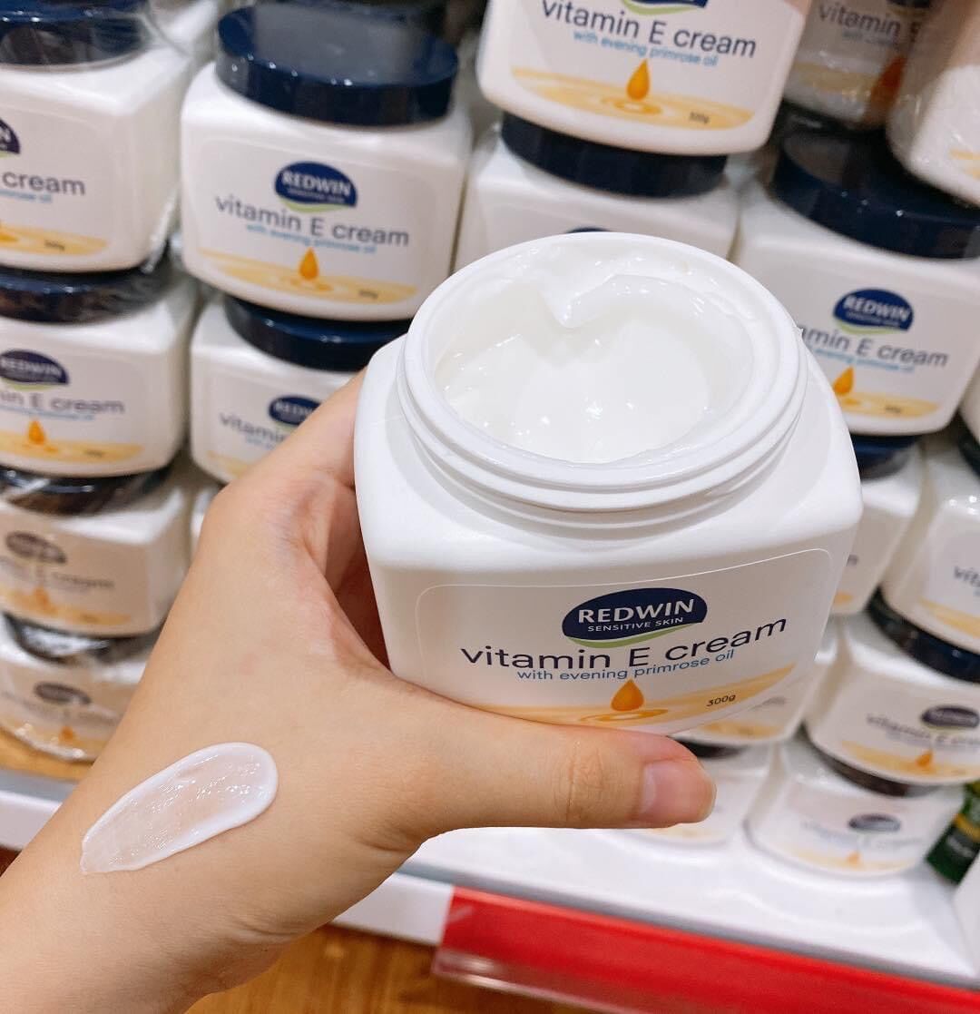 Kem dưỡng ẩm sâu, mềm mịn da redwin vitamin e úc cream with evening primrose oil 300g úc