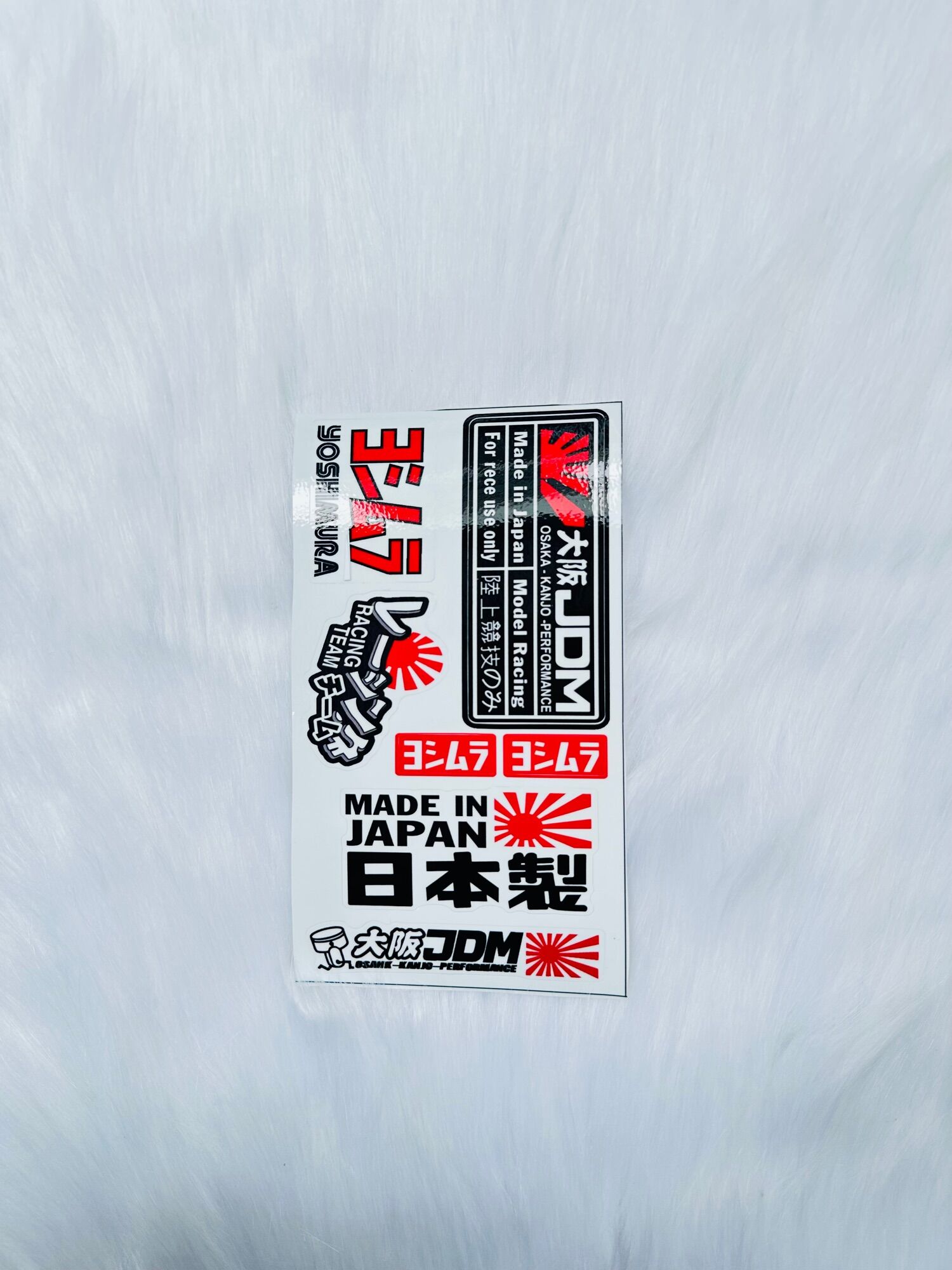 Sét Tem Decal Sticker Dán Xe Mẫu Chữ Japan