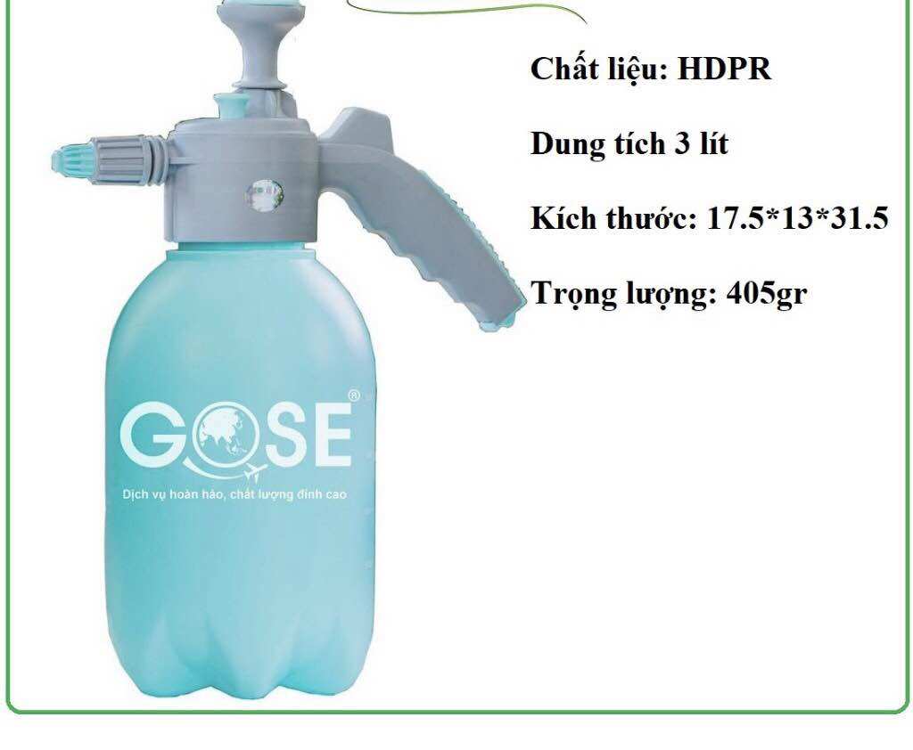 Bình xịt tưới cây GOSE 3 Lít - Bình xịt tưới cây cao cấp đủ loại