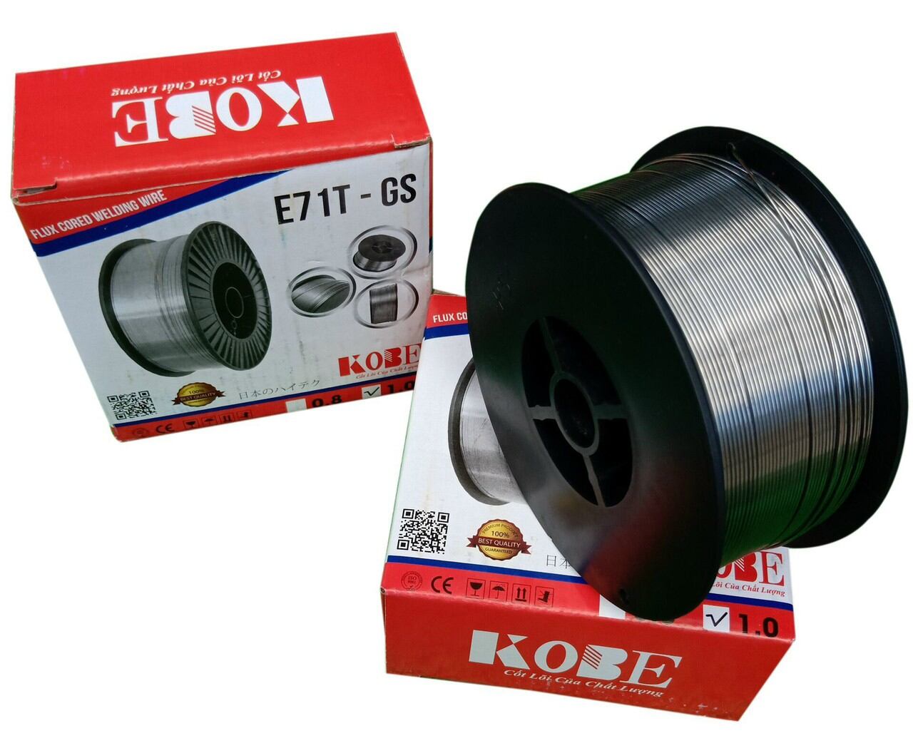 Dây hàn mig lỗi thuốc không dùng khí kobe.