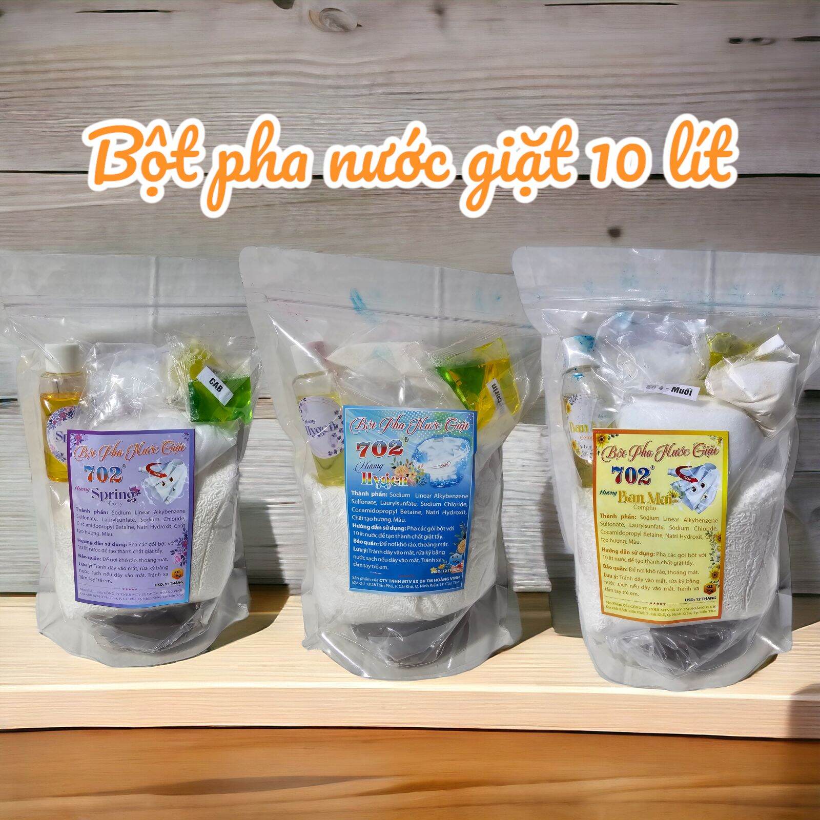 Set Bột Pha Nước Giặt 10 Lít, Tự Pha Tại Nhà