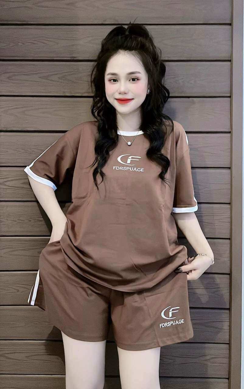 SÉT BỘ SHORT COTTON THÊU CAO CẤP