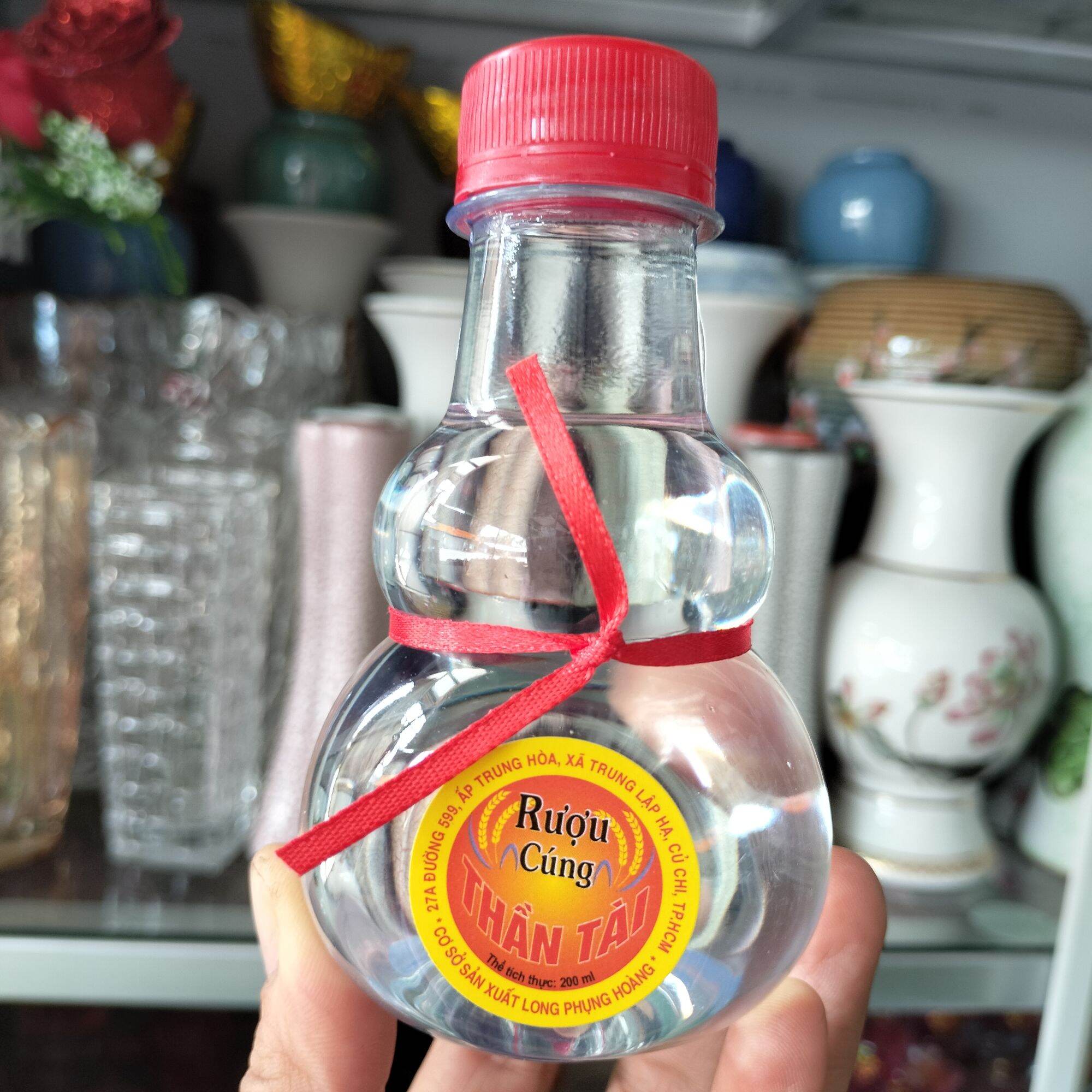 Chai rượu hồ lô dùng trong thờ cúng 200 ml