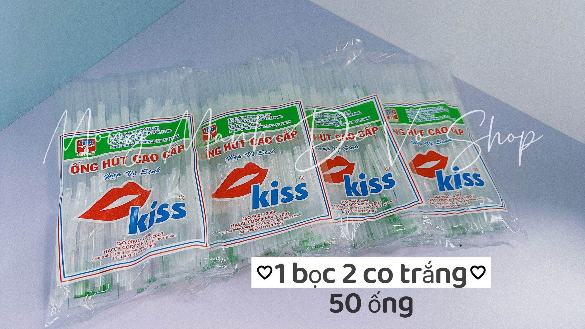 Ống hút Nghệ Thuật 2 Co Loại 1 bọc 50 cái