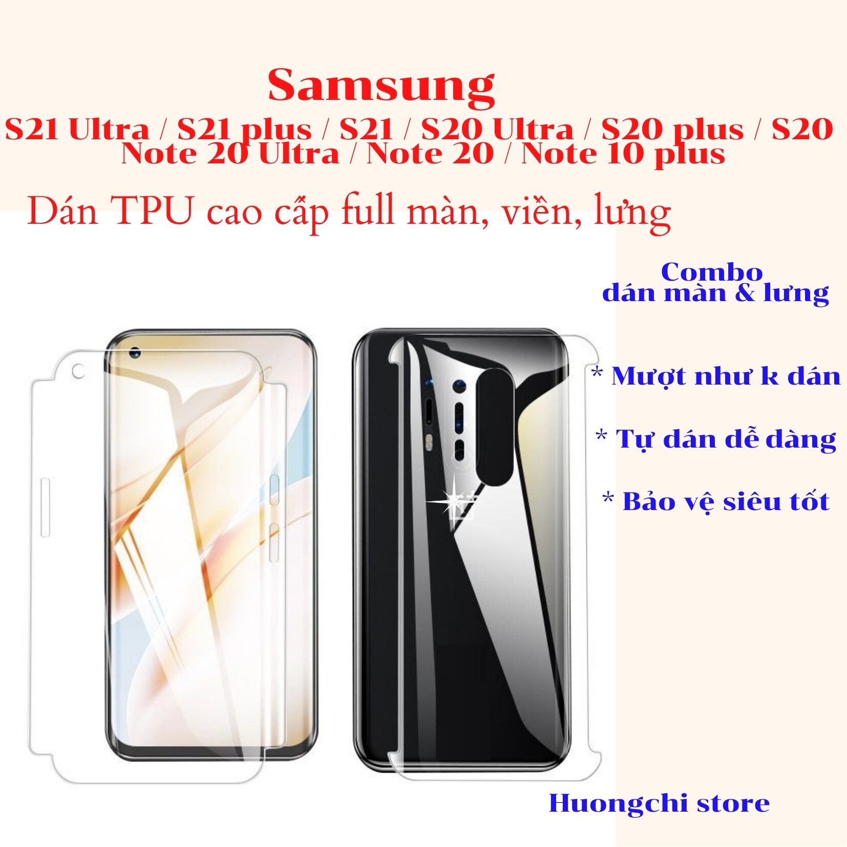 Dán tpu cho samsung s21ultra, s21plus, s21, s20ultra, s20plus, s20, note 20ultra, note20, note 10plus