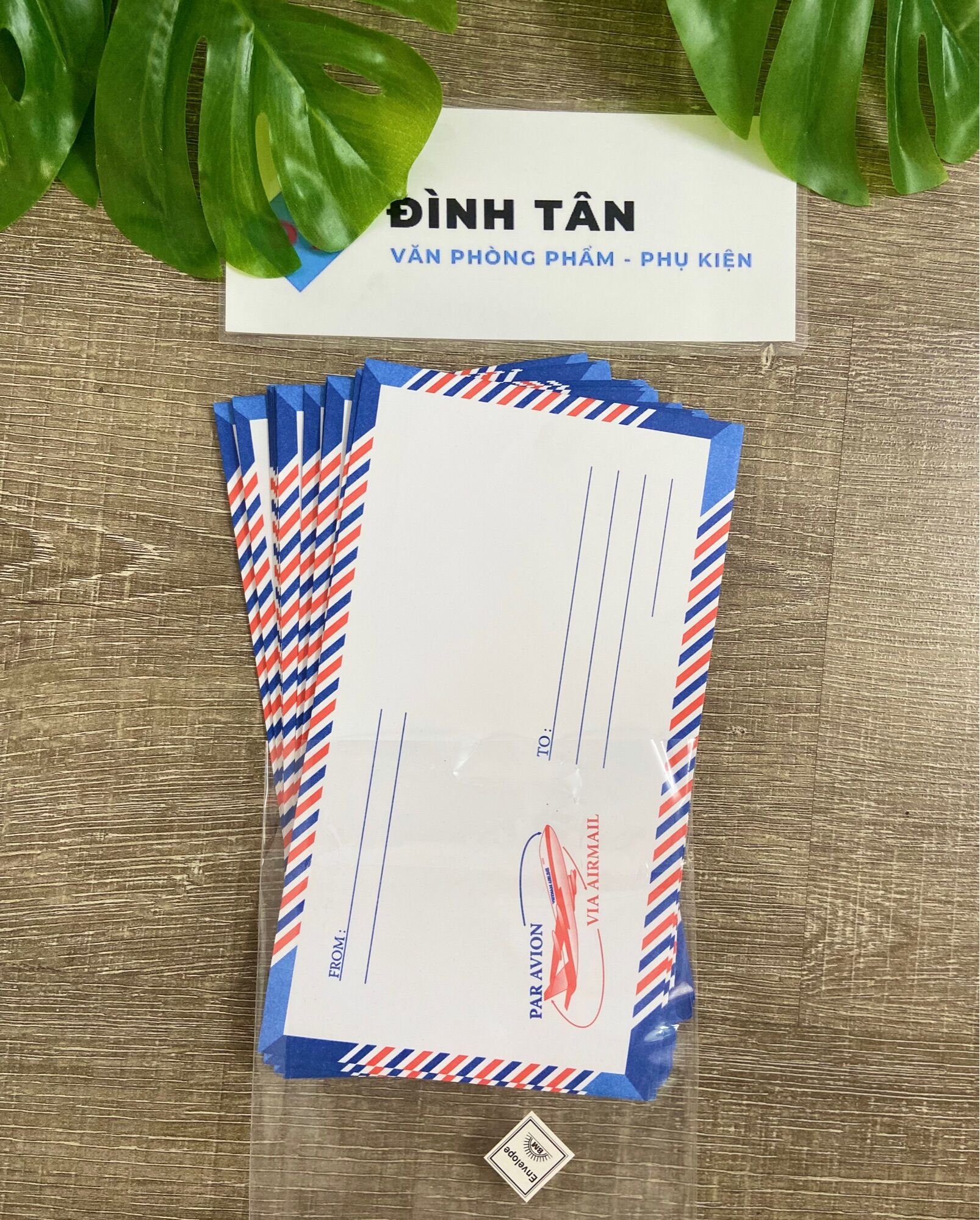 Set 10 Cái Bao Thư Sọc - Phong Bì Thư