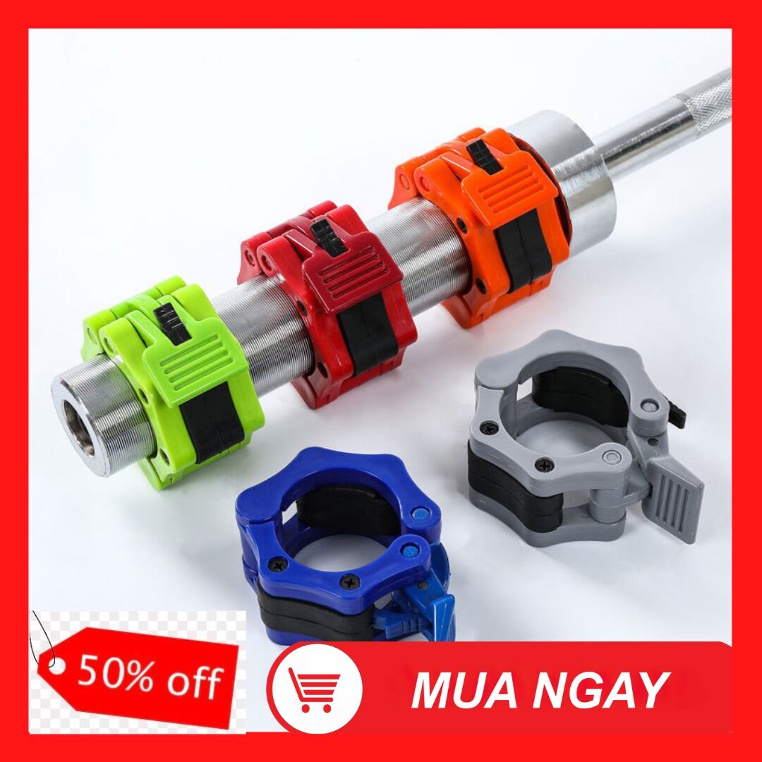 Bộ 2 khoá tạ nhựa phi 50