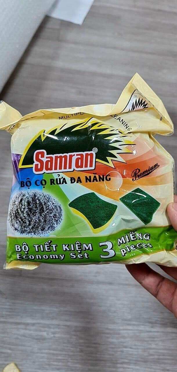 Combo 3 miếng rửa chén giá rẻ