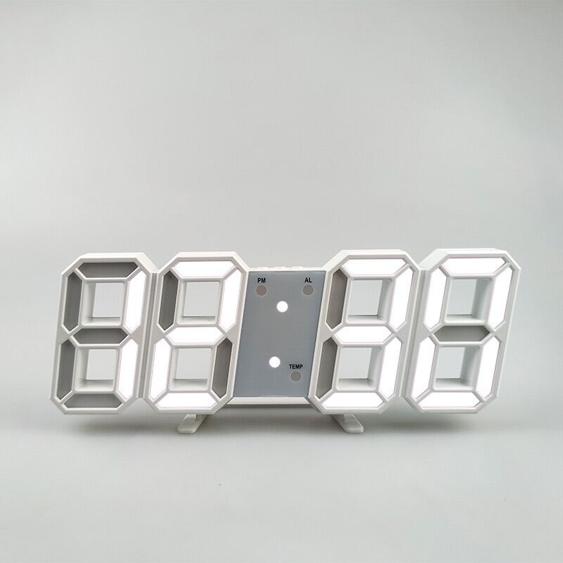 Đồng hồ LED dạng 3D, có báo thức, nhiệt độ, ngày tháng - bảo hành 30 ngày 1 đổi 1 (kèm dây cáp)