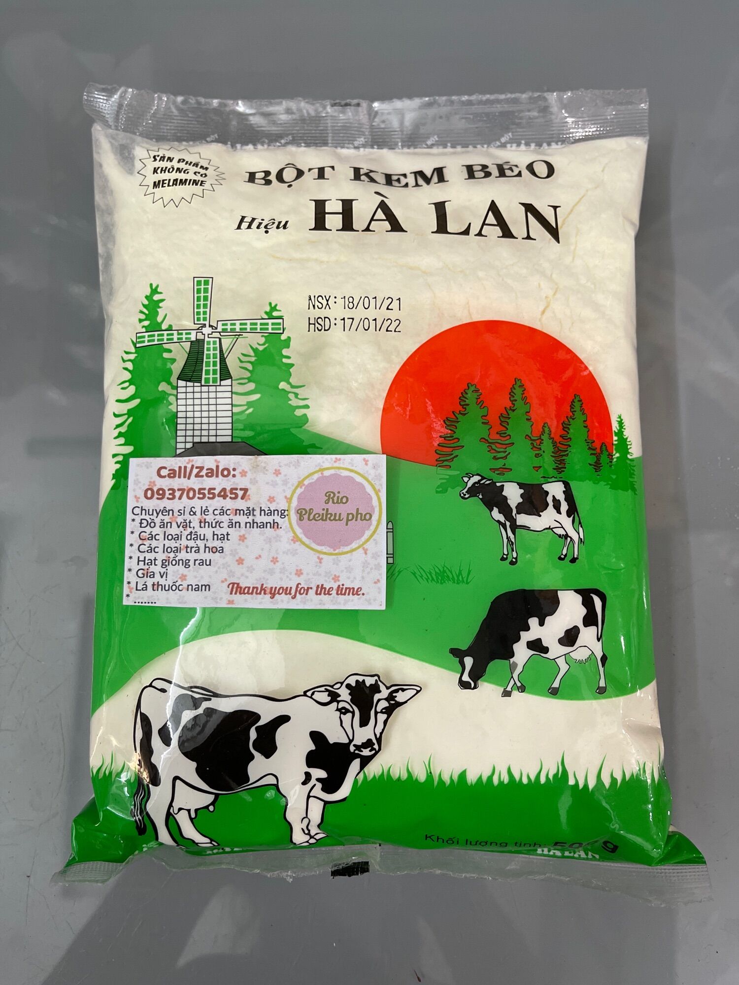 500gr Bột kem béo Hà Lan