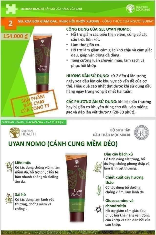 [Hcm]Gel Xoa Bóp Đau Nhức Xương Khớp Của Nga