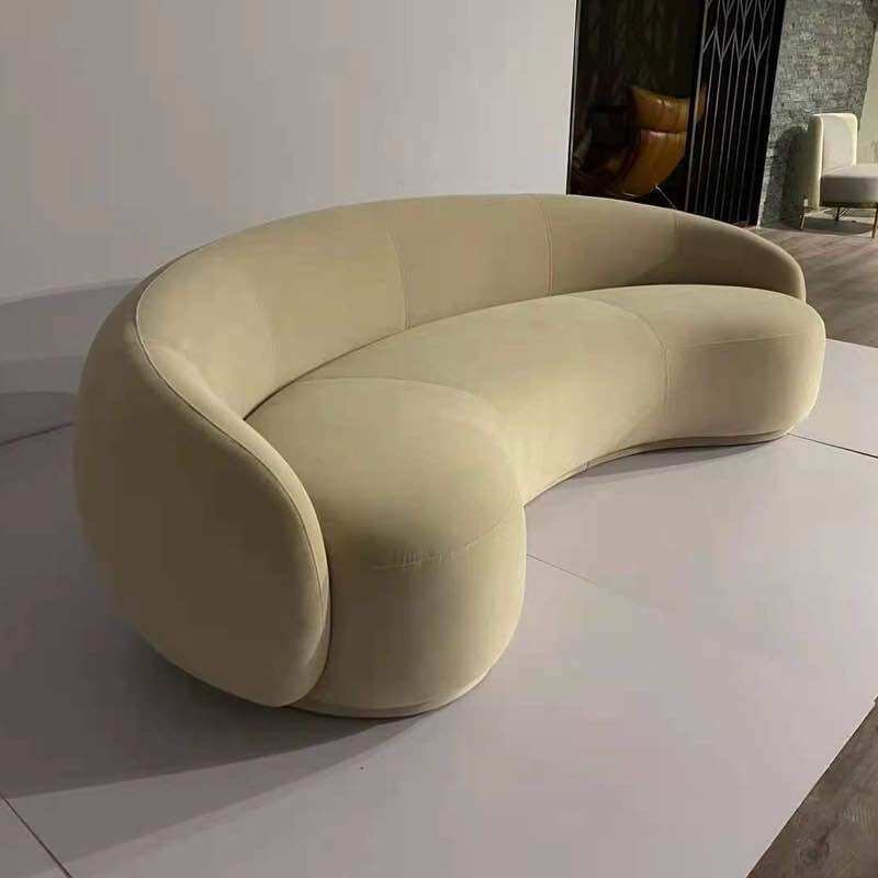 Sofa Băng Cong Vải Lông Cừu cao cấp