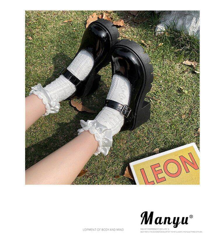 giày búp bê lolita đế độn