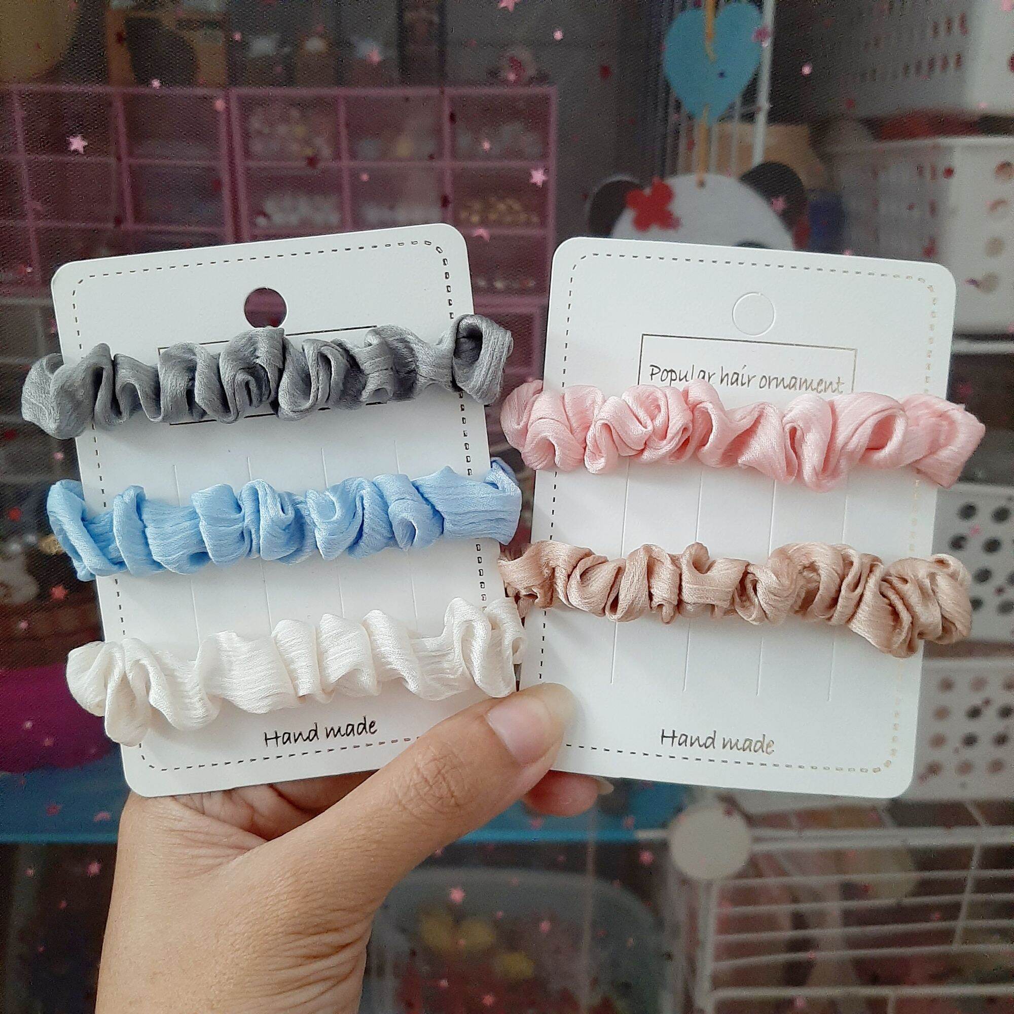 Cột tóc dễ thương phong cách Hàn Quốc (các bạn thích màu nào, ib shop để chọn ạ)