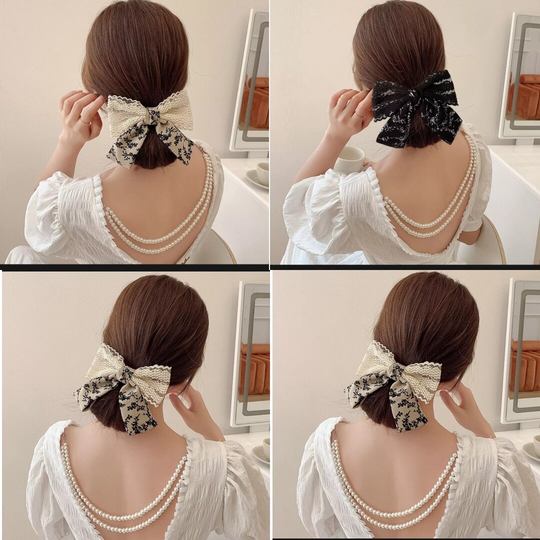 Dây Hạt Ngọc Trai phụ kiện đính áo , đầm hở lưng thanh lịch