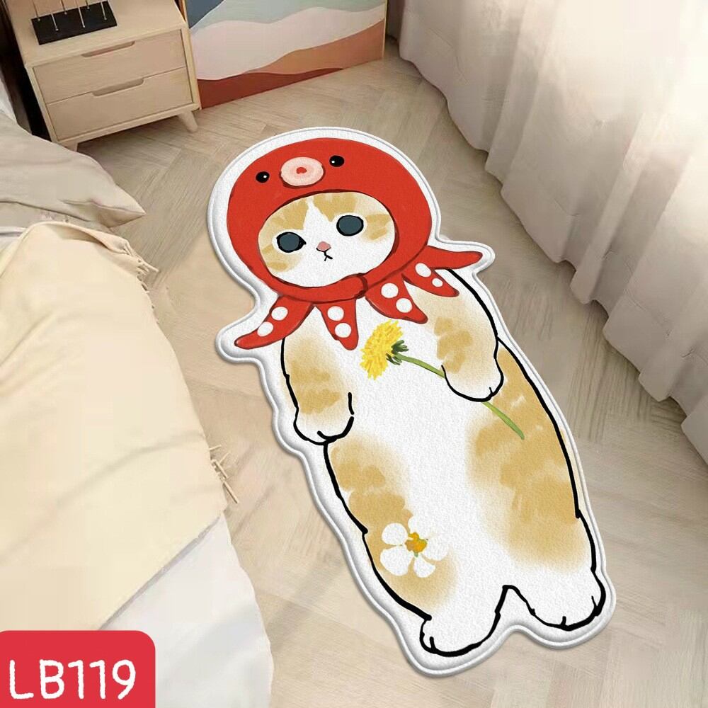 Thảm lau chân hình mèo 3D siêu cute