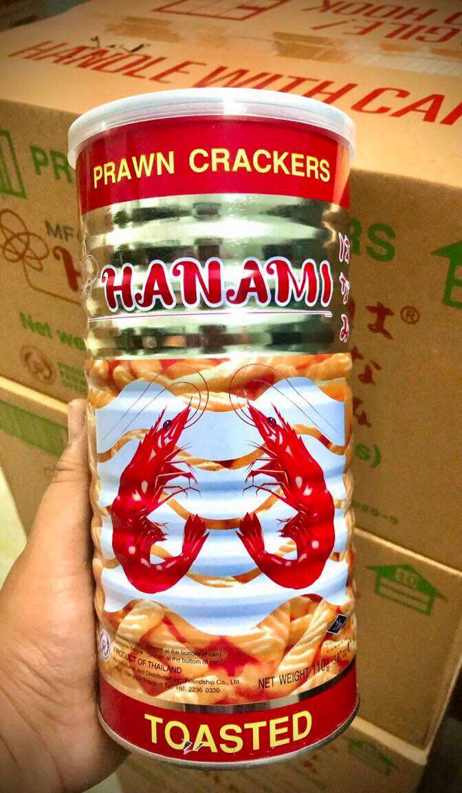 Snack Tôm Thái Hanami Lon/110g