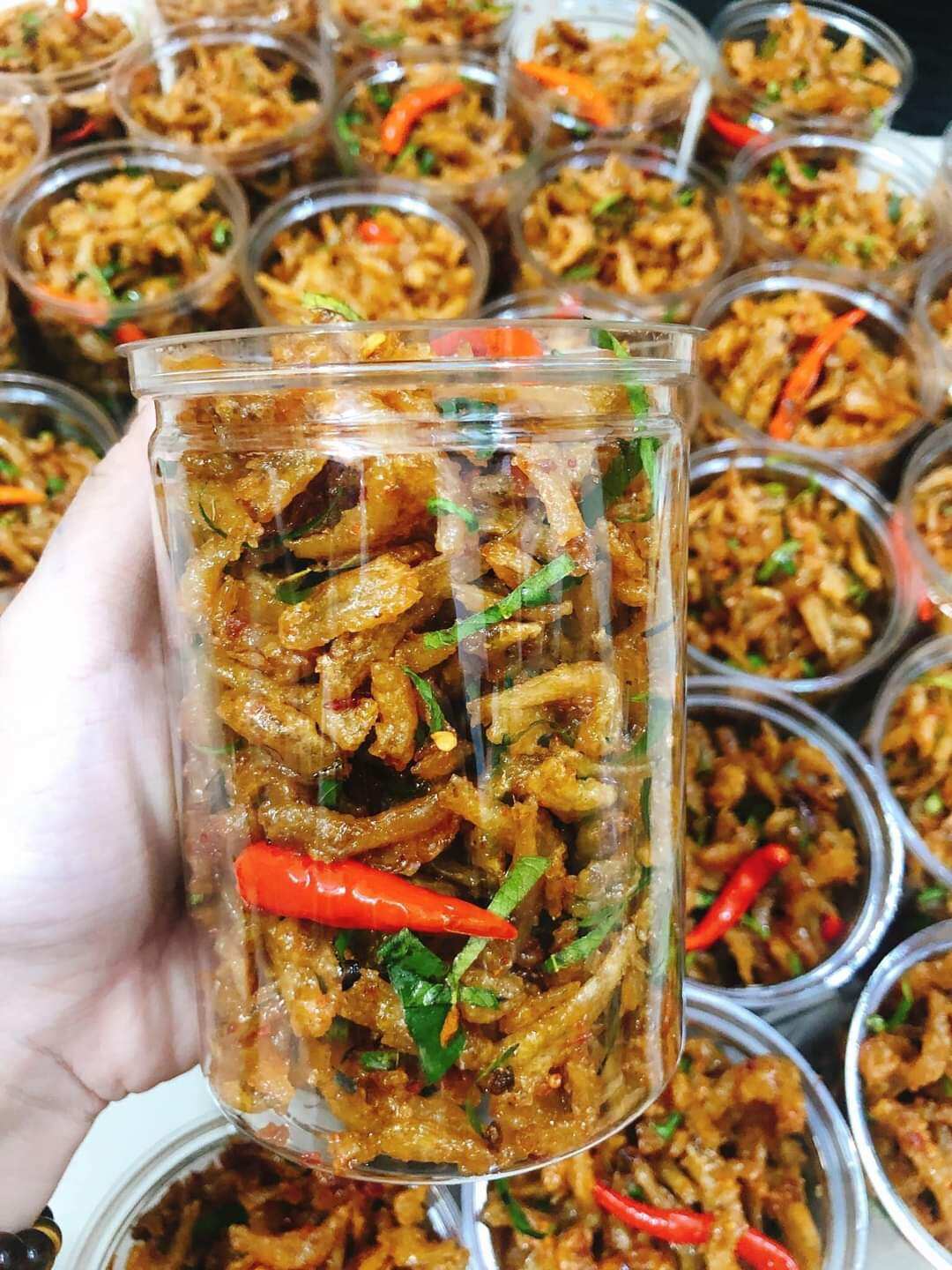 Cá cơm rim tỏi ớt - 250gr