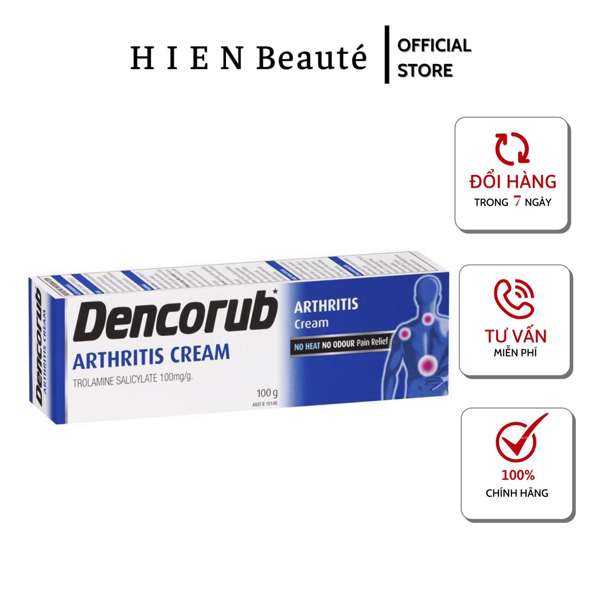 Dầu Xoa Bóp Dencorub Arthritis Cream 100g - Úc