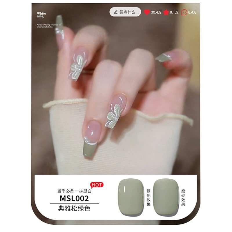 Sơn gel tone màu matcha msl