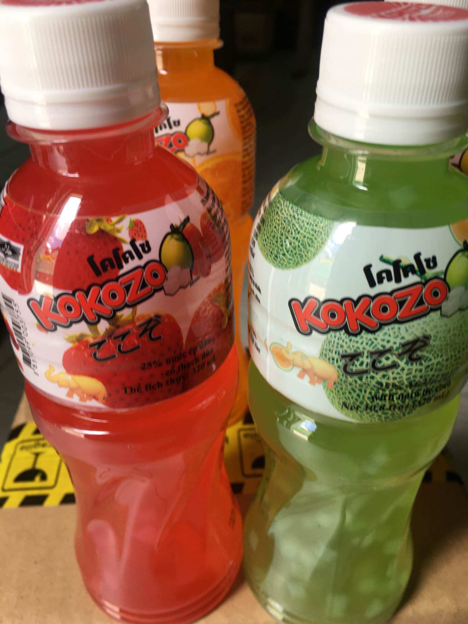 Nước trái cây có thạch kokozo 320ml có đủ vị