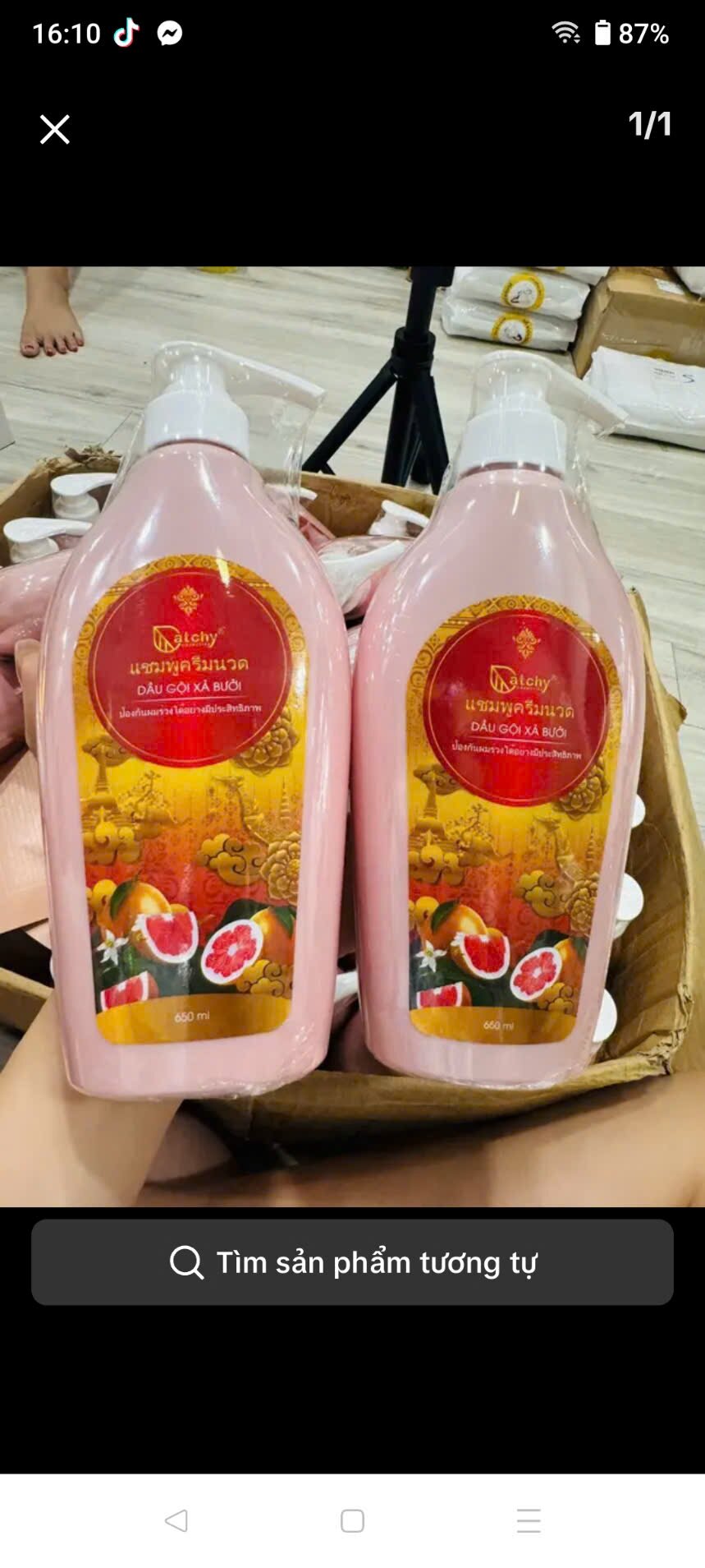 DẦU GỘI VỎ BƯỞI HỒNG CHUYỂN GIAO CÔNG NGHỆ THÁI LAN 650ML