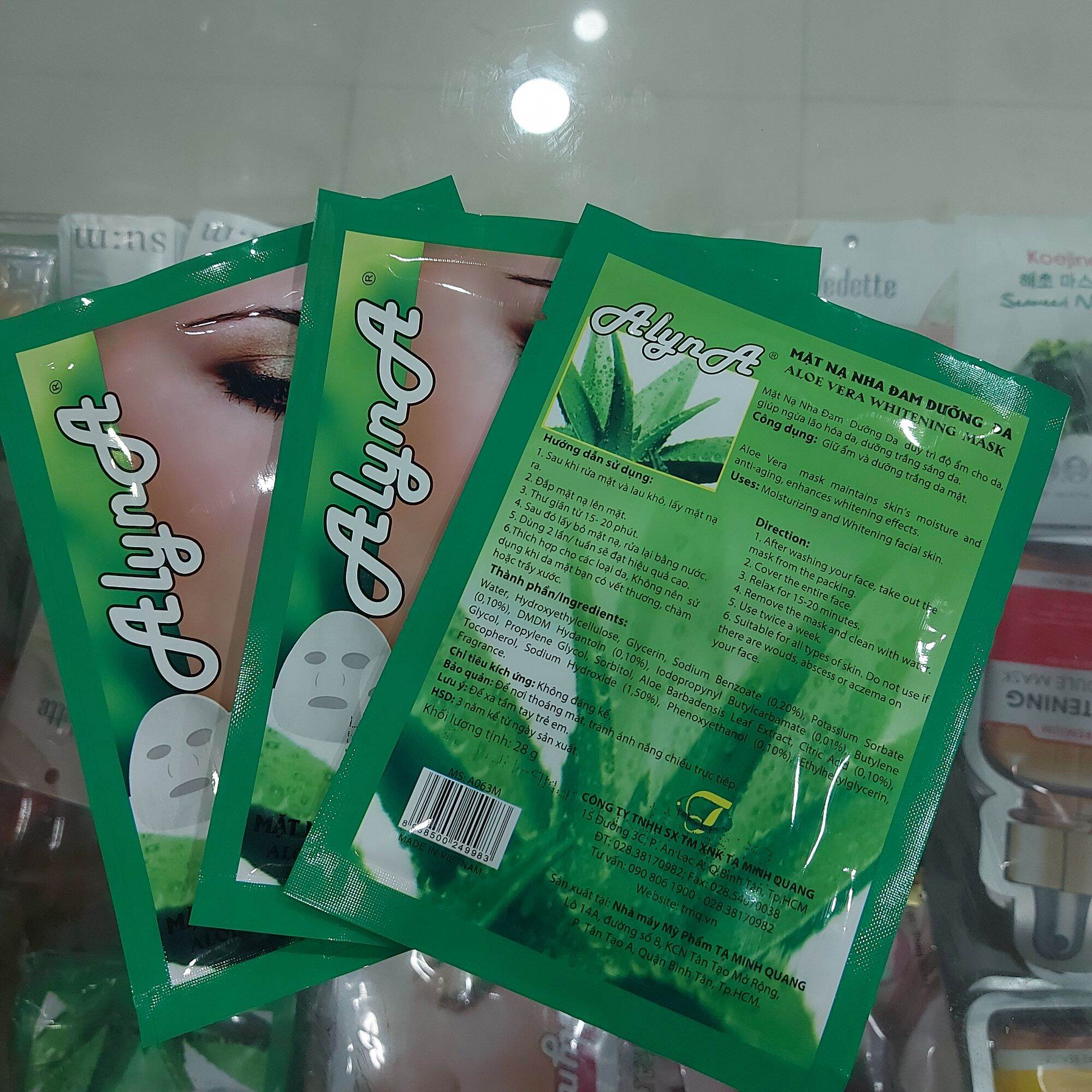 MẶT NẠ DƯỠNG DA ALYNA DƯA LEO (COMBO 10 CHIẾC)