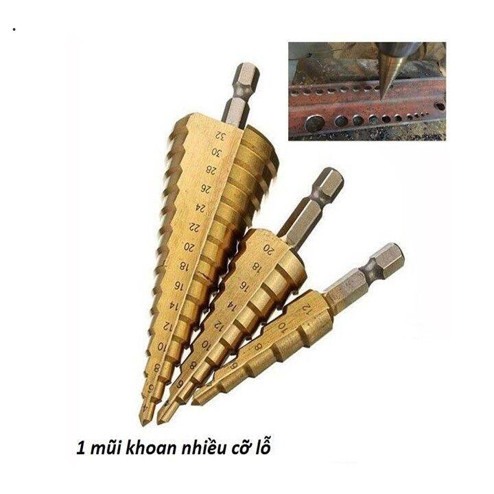 [ THANH LÝ]BỘ MŨI KHOAN  THÁP 3 CÂY WORKZONE