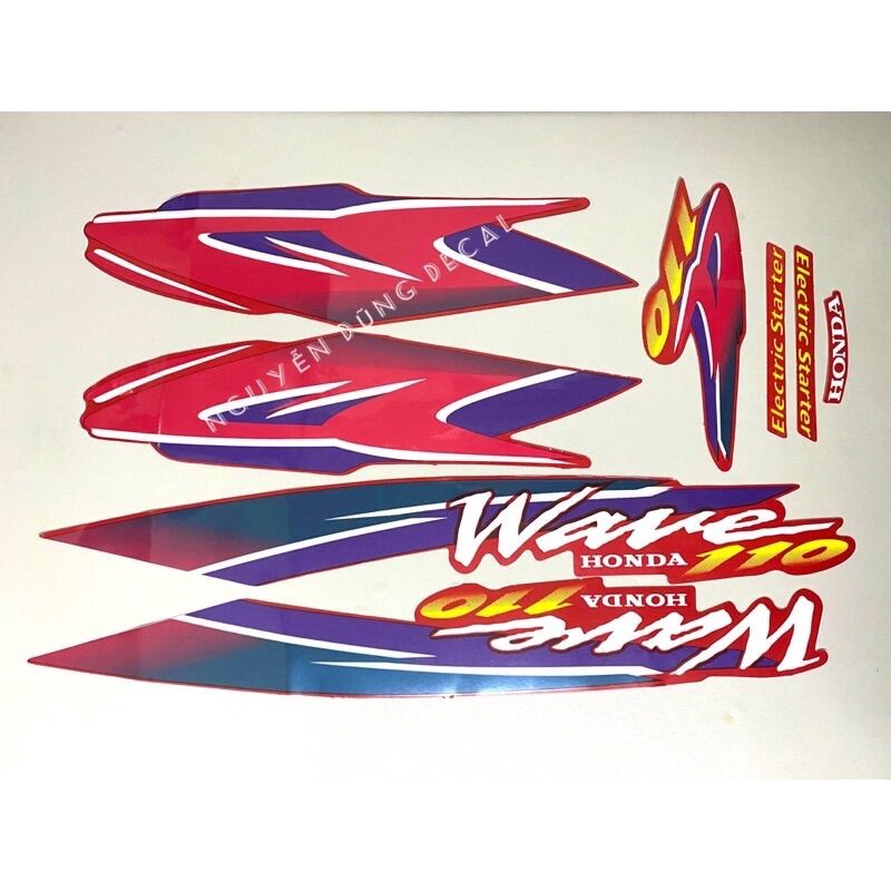 Tem wave thái 110 màu đỏ đời 1999