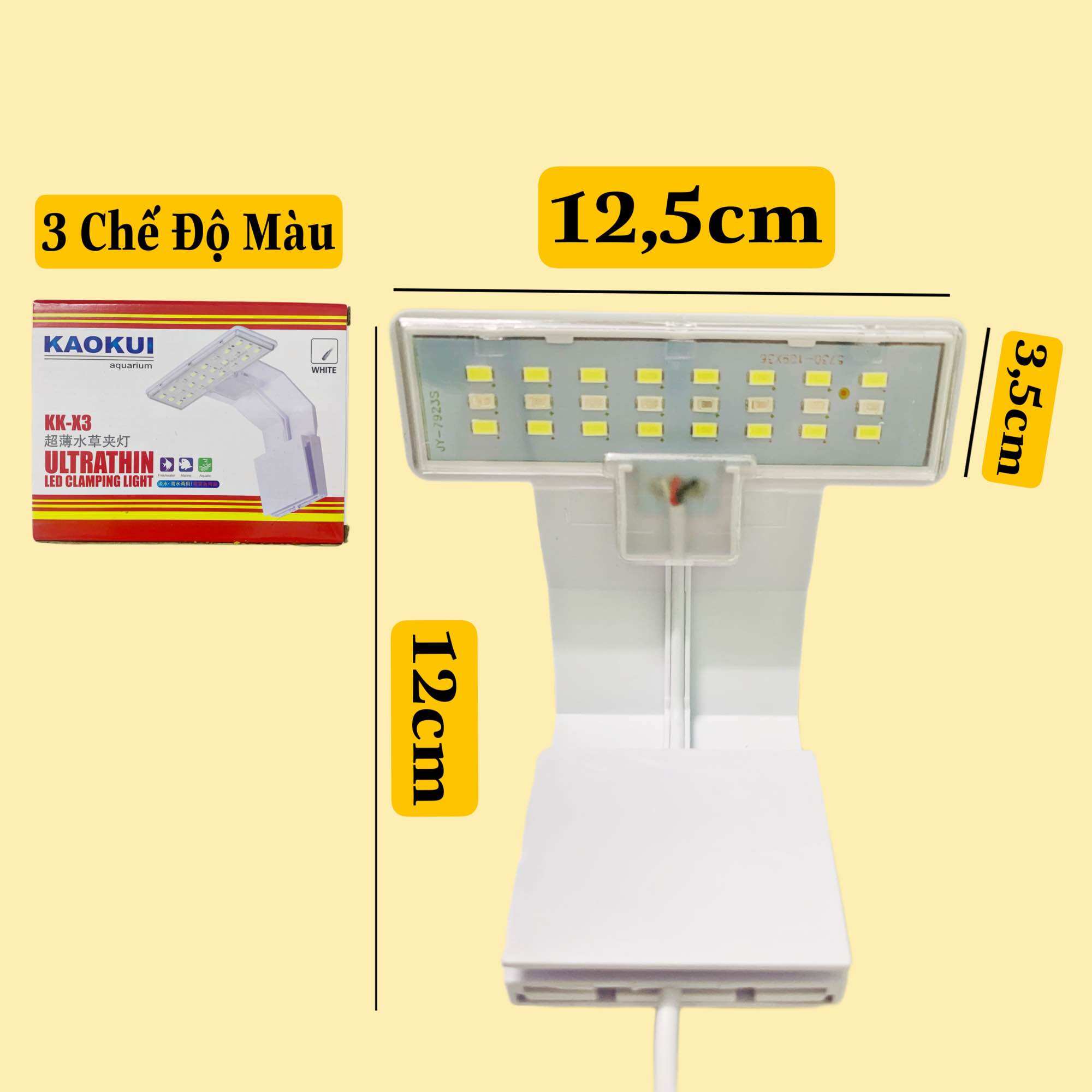 ĐÈN LED KẸP MINI KAOKUI - CHO HỒ CÁ CẢNH