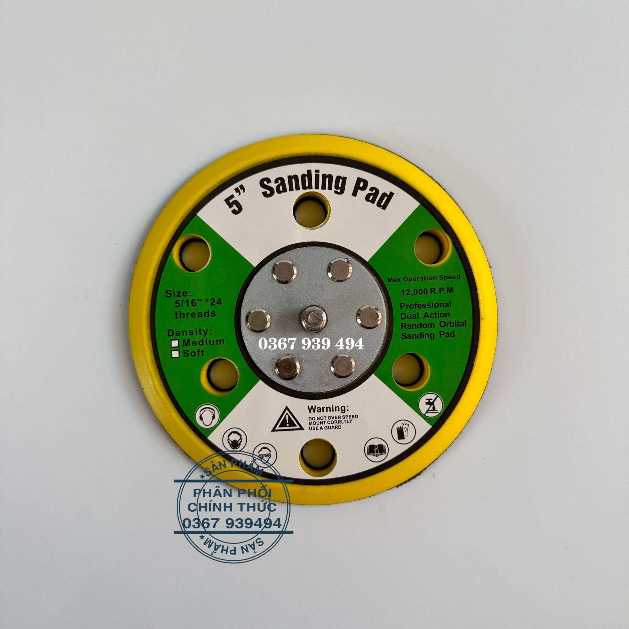 Đế Máy Chà Nhám Hơi Tròn 2’’ , 3’’ , 5’’ ( 50mm , 75mm , 125mm )