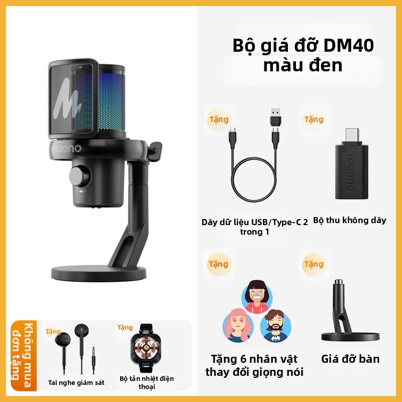 maono | Micro Không Dây DM40 Giảm Ồn Cho Stream/Game