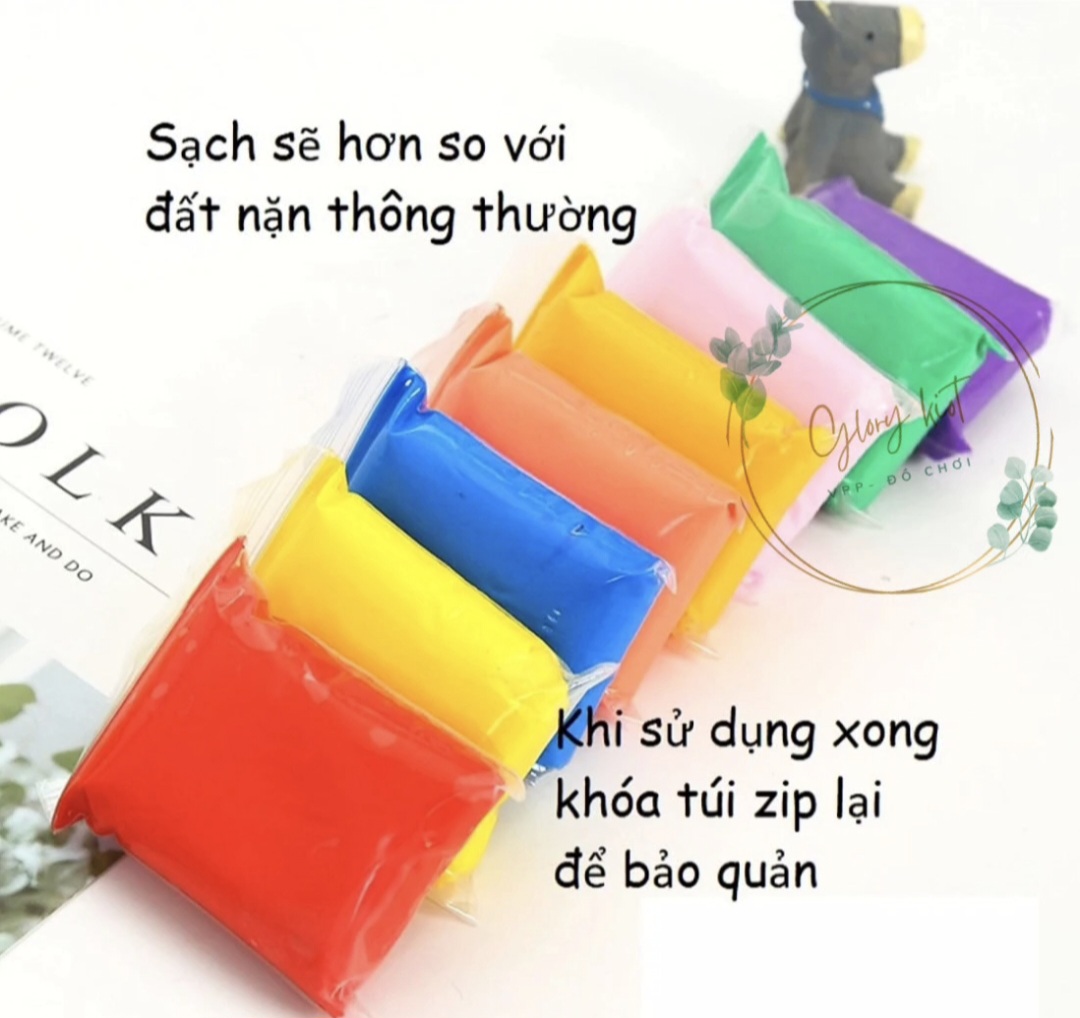 ĐẤT SÉT ĐẤT NẶN TỰ KHÔ 12/24/36 MÀU CAO CẤP SIÊU NHẸ