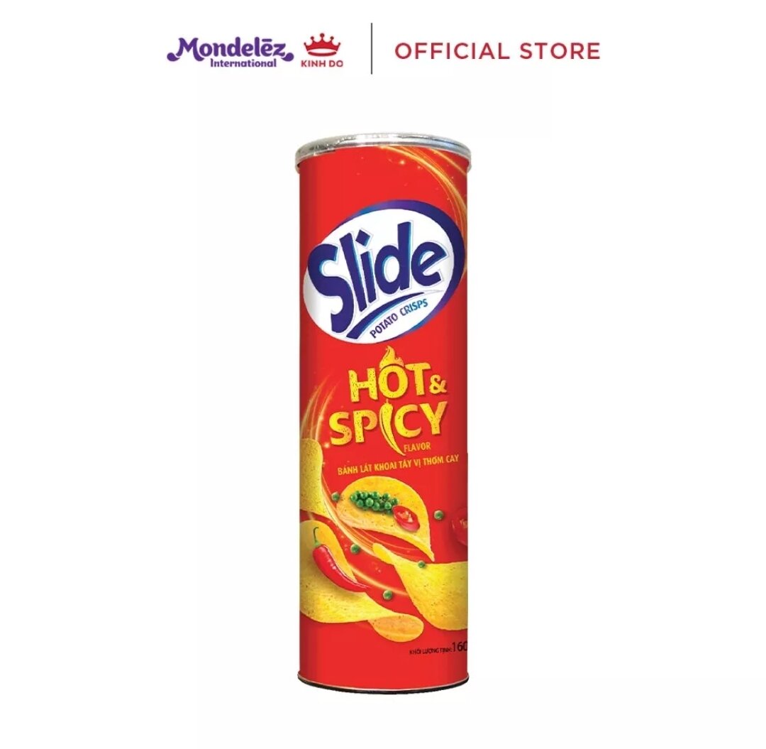 Snack khoai tây SLIDE lon 160g