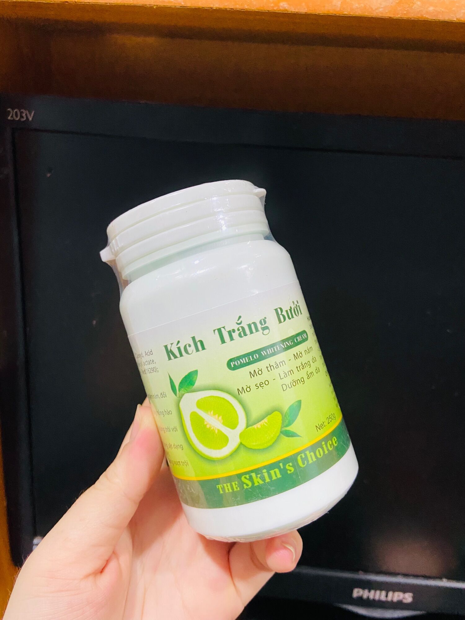 Kem body kích trắng bưởi 250gr