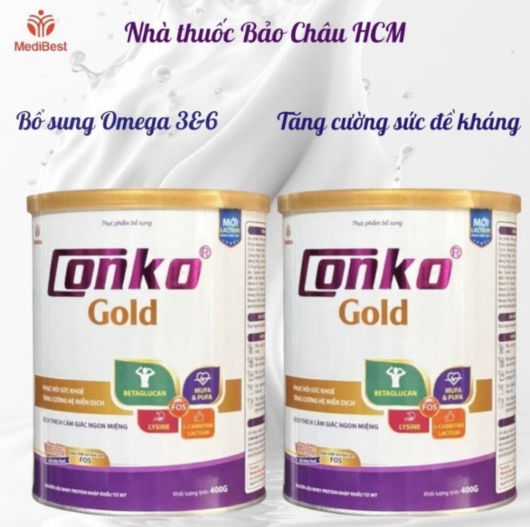 Sữa CONKO GOLD 400g, 800g(HSD mới nhất) giúp phục hồi sức khỏe nhanh chóng, tăng sức đề kháng cho cơ thể