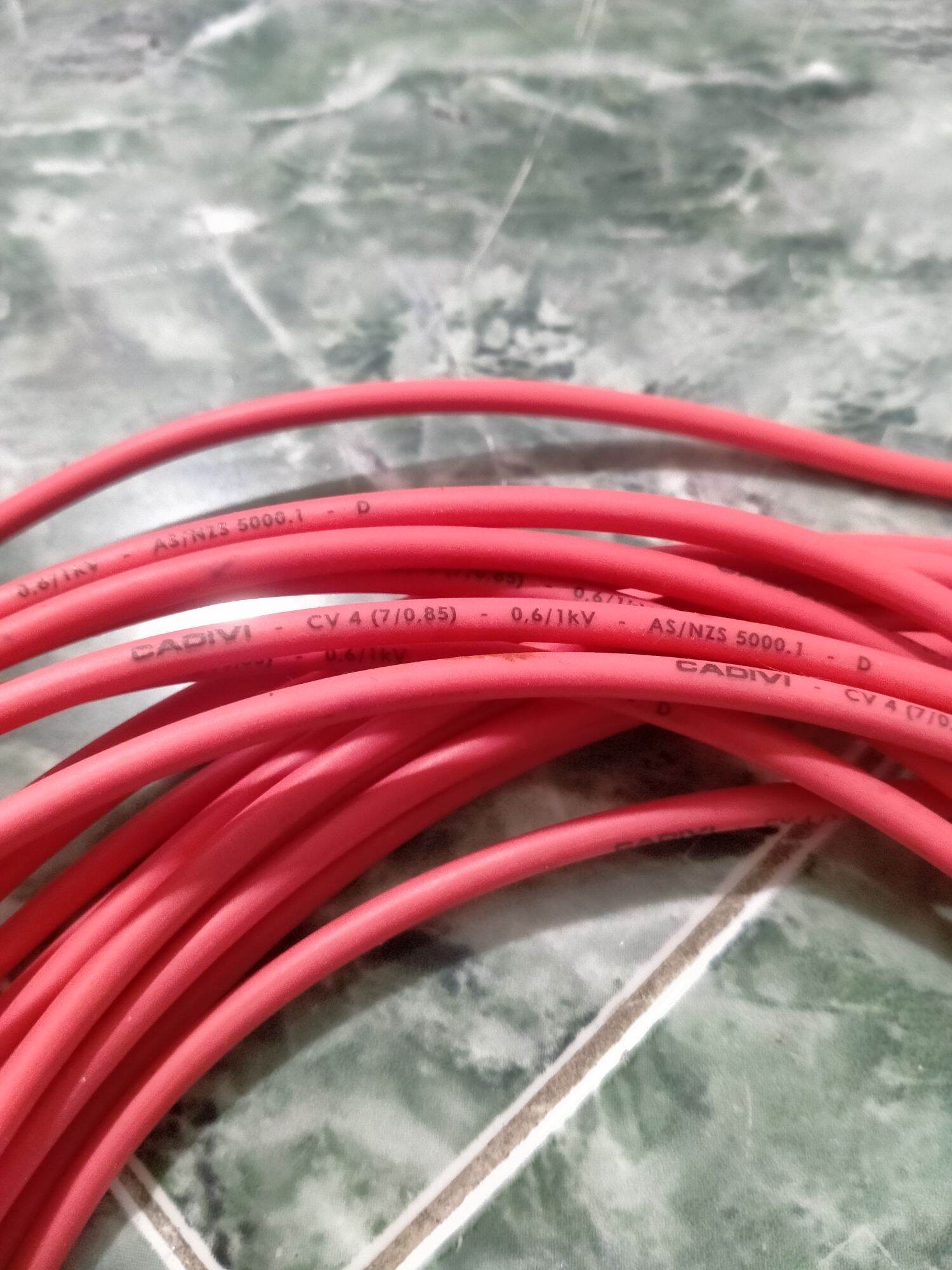 Dây điện đơn 4. Cadivi 1 mét