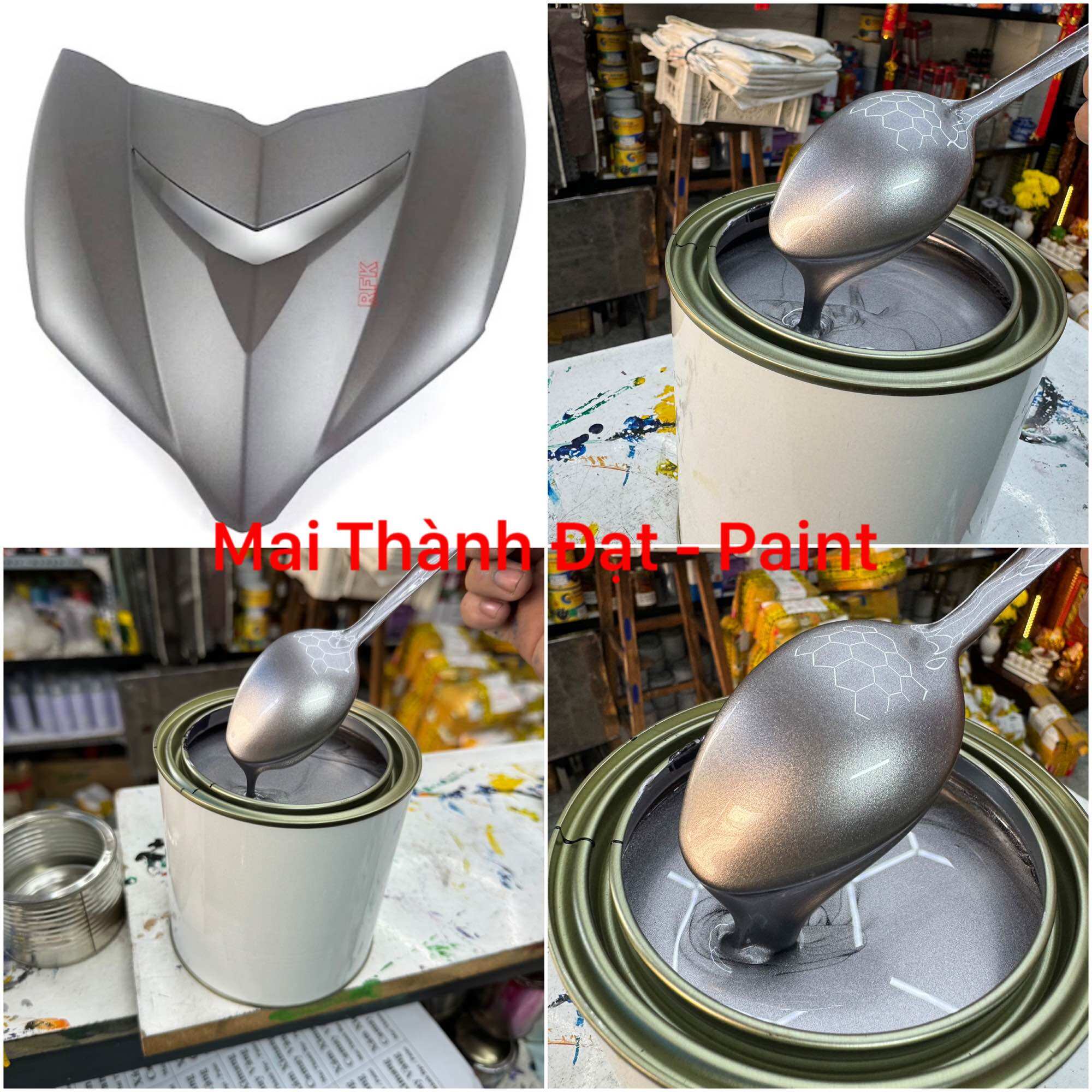 Màu Sơn Bạc Xám Mờ Exciter MaiThànhĐạt