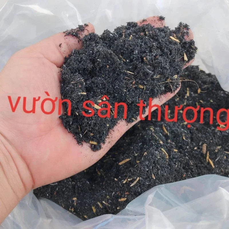 Túi 10dm3 Tro Trộn ( Tro Trấu Xơ Dừa) Trộn Đất Trồng Cây Rau Củ Quả