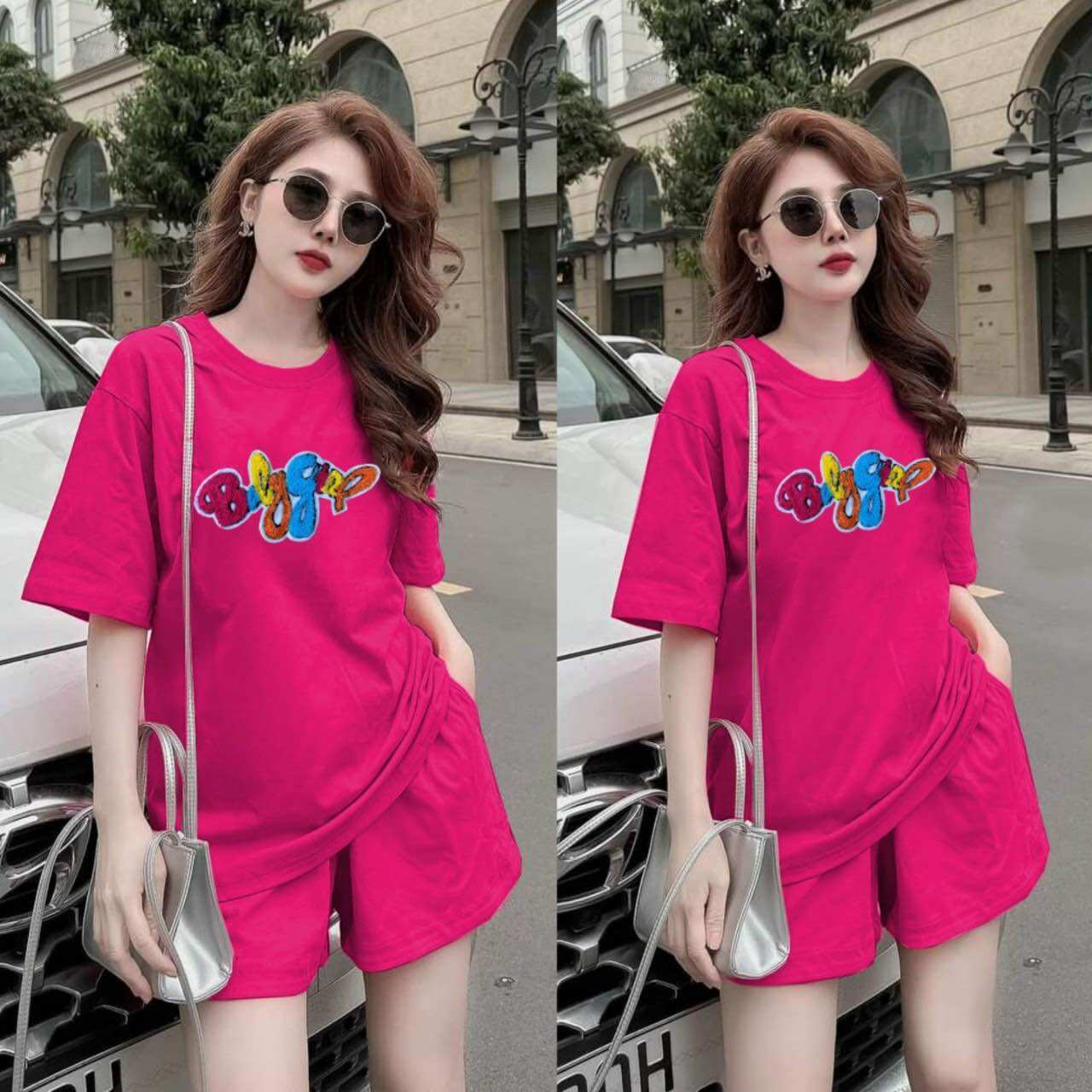 SÉT BỘ SHORT COTTON THÊU LO GO