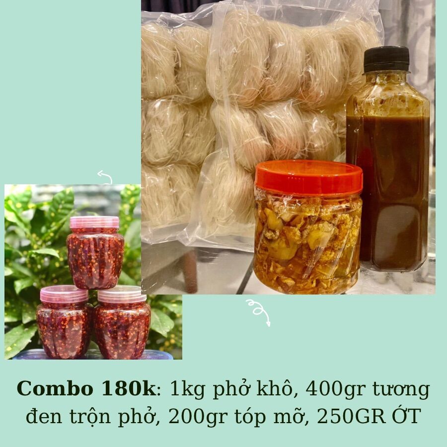 Combo 4 món chế biến phở khô gia lai ngon chuẩn vị