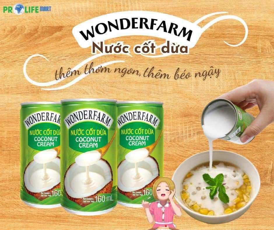 Nước cốt dừa Wonderfarm - Lọ 160ml
