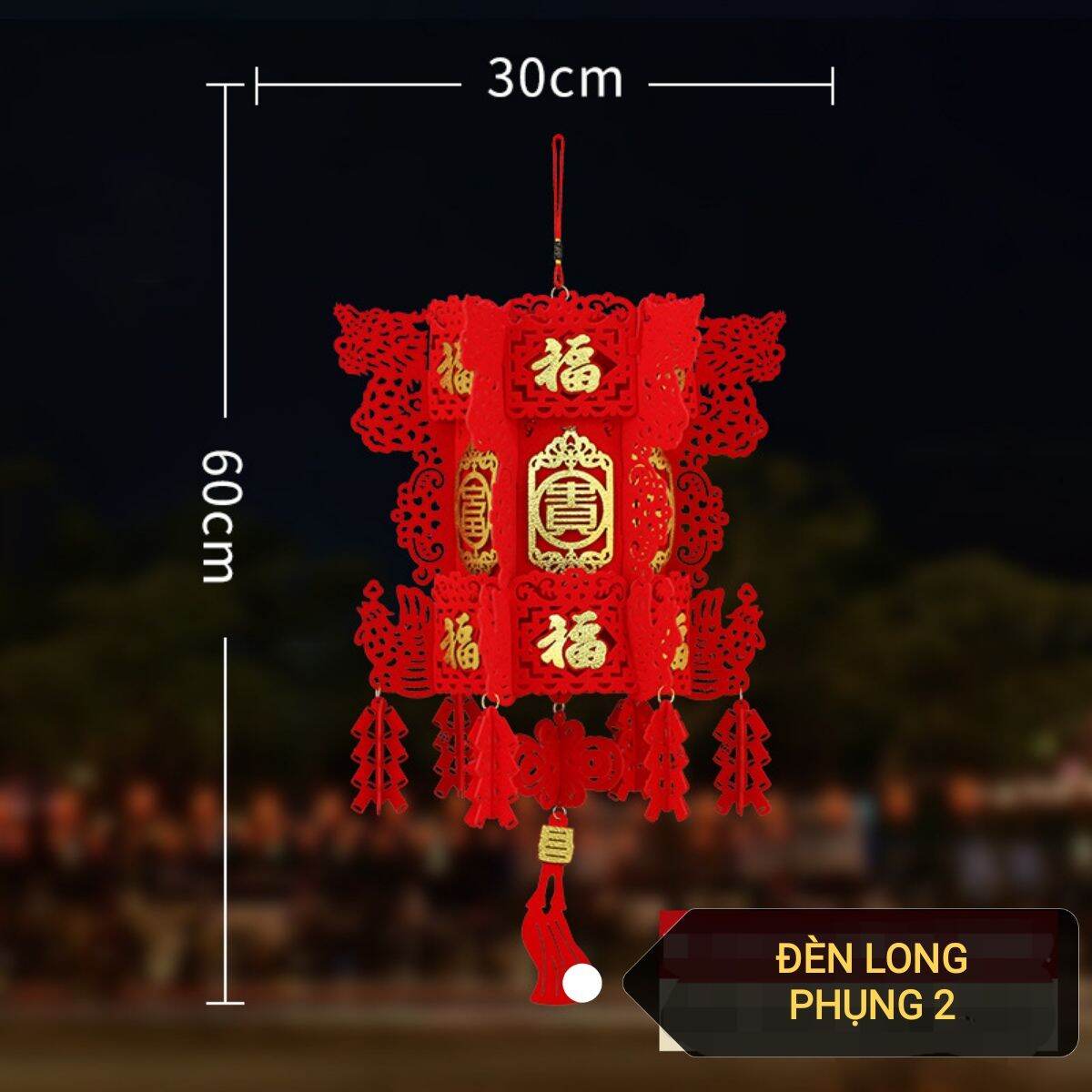 Lồng đèn DYI trang trí độc đáo vải không dệt